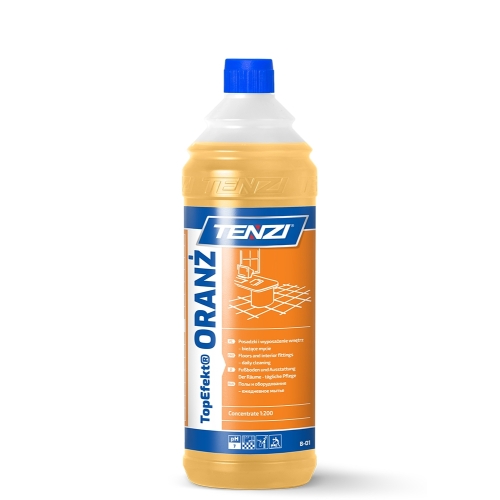 TENZI TOPEFEKT ORANŻ płyn do mycia płytek paneli parkietu mebli 1L
