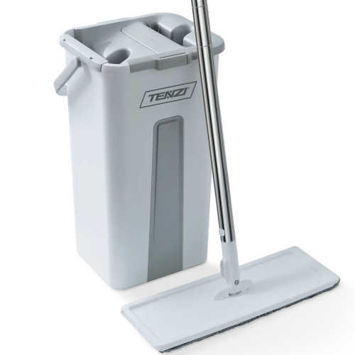 TENZI MOP płaski z wyciskaczem, wiadrem dwukomorowym